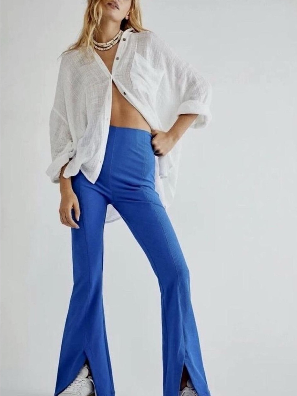 Free People Split Flared Pants